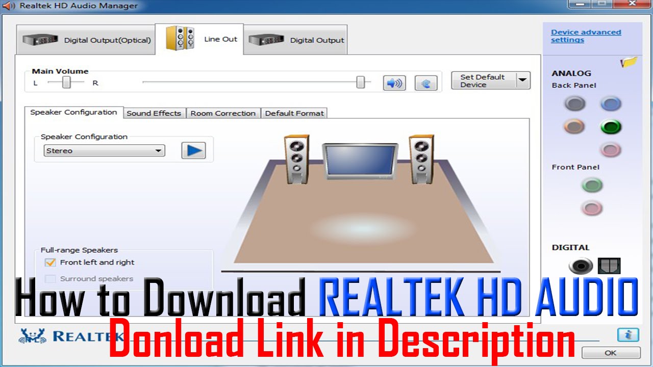 Realtek Hd Audio Manager Download Windows 10